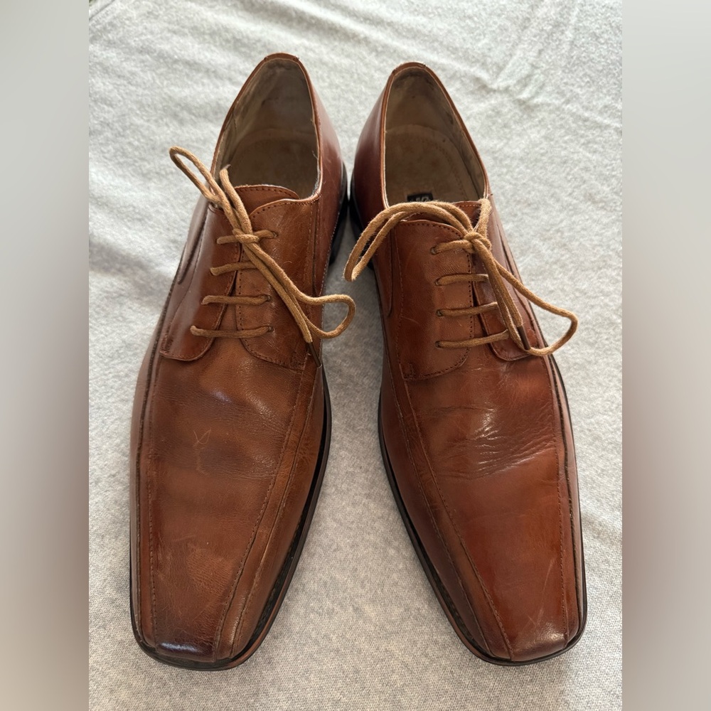 Stacy Adam’s Men’s Brown Leather Cap Toe Oxford Dress Shoes. Classic. Size 10.